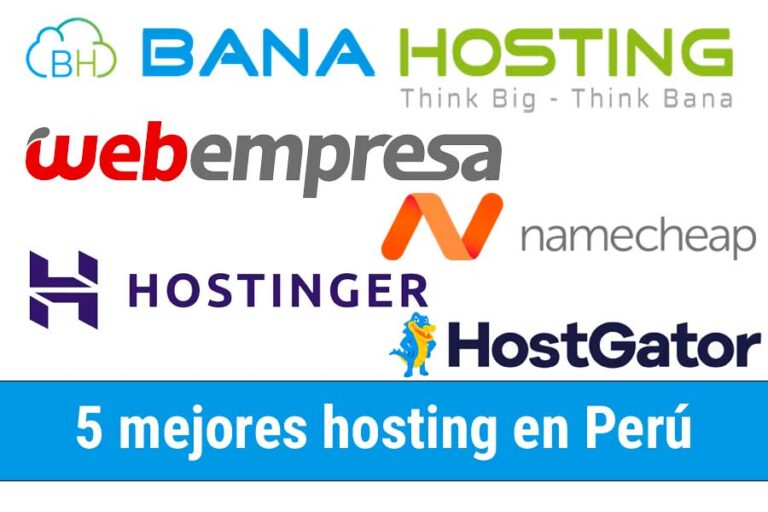 Los 5 mejores hosting en Perú
